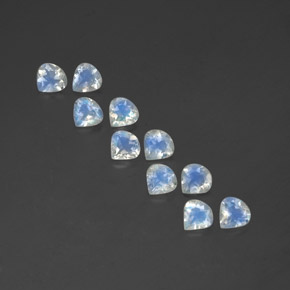 Achetez naturel ct blanc pierre de lune arc-en-ciel gems, en forme de poire, en provenance inde chez gemselect. en stock, livraison internationale!