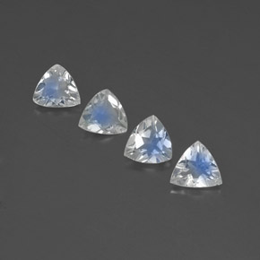 Achetez naturel ct blanc pierre de lune arc-en-ciel gems, trillion, en provenance inde chez gemselect. en stock, livraison internationale!