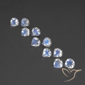 Shop natural 3.48ct Blanc bleuâtre Pierre de lune arc-en-ciel gems, En forme de poire, from Inde at GemSelect. In stock, global shipping!