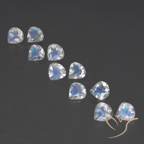 Shop natural 3.12ct Blanc bleuâtre Pierre de lune arc-en-ciel gems, En forme de poire, from Inde at GemSelect. In stock, global shipping!