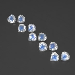 Achetez naturel ct blanc pierre de lune arc-en-ciel gems, en forme de poire, en provenance inde chez gemselect. en stock, livraison internationale!