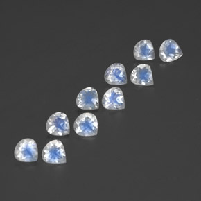 Achetez naturel ct blanc pierre de lune arc-en-ciel gems, en forme de poire, en provenance inde chez gemselect. en stock, livraison internationale!