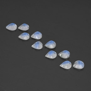 Achetez naturel ct blanc pierre de lune arc-en-ciel gems, en forme de poire, en provenance inde chez gemselect. en stock, livraison internationale!