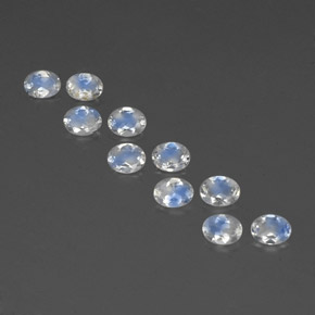 Achetez naturel ct blanc pierre de lune arc-en-ciel gems, coupe ovale, en provenance inde chez gemselect. en stock, livraison internationale!