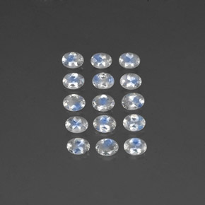 Achetez naturel ct blanc pierre de lune arc-en-ciel gems, coupe ovale, en provenance inde chez gemselect. en stock, livraison internationale!