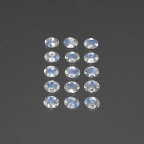 Achetez naturel ct blanc pierre de lune arc-en-ciel gems, coupe ovale, en provenance inde chez gemselect. en stock, livraison internationale!