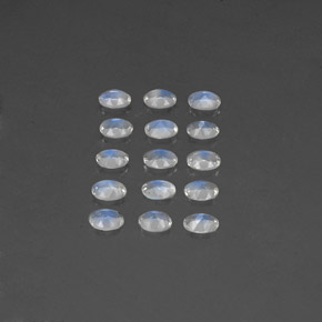 Achetez naturel ct blanc pierre de lune arc-en-ciel gems, coupe ovale, en provenance inde chez gemselect. en stock, livraison internationale!