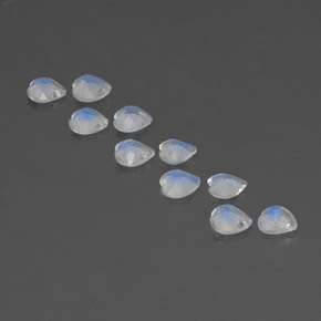 Achetez naturel ct blanc pierre de lune arc-en-ciel gems, forme de coeur, en provenance inde chez gemselect. en stock, livraison internationale!