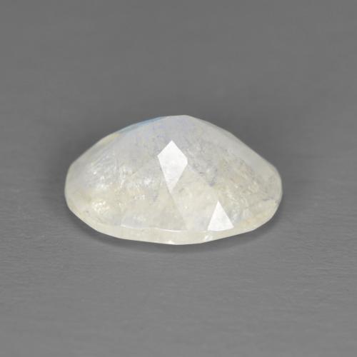 Pierre de lune arc-en-ciel blanc naturelle coupe ovale, 2,25 ct, translucide
