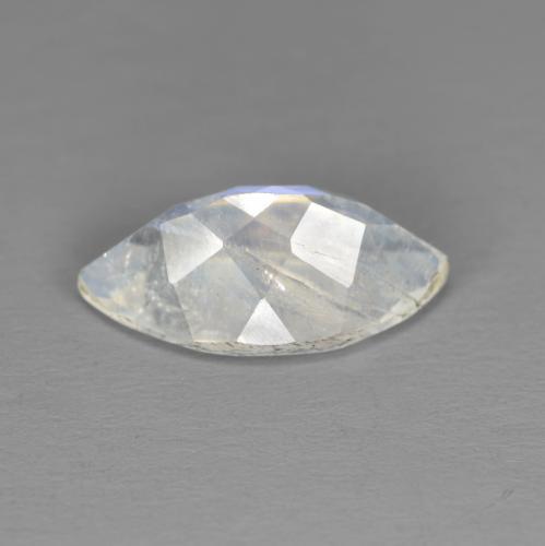 Pierre de lune arc-en-ciel blanc naturelle marquise, 2,62 ct, translucide