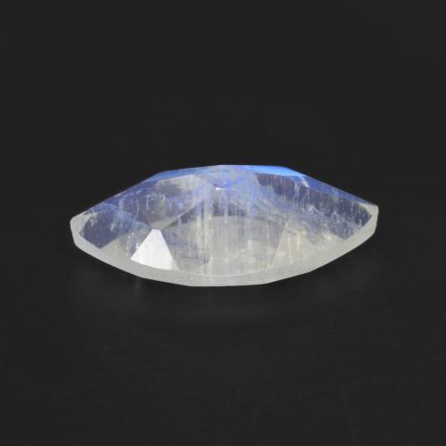 Pierre de lune arc-en-ciel Blanc bleuâtre naturelle Marquise, 2.52 ct, Transparent