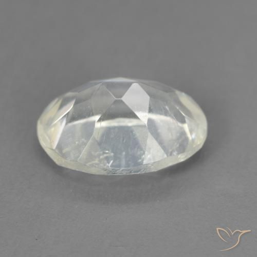 Pierre de lune arc-en-ciel Blanc bleuâtre naturelle ovale, 1.84 ct, Transparent