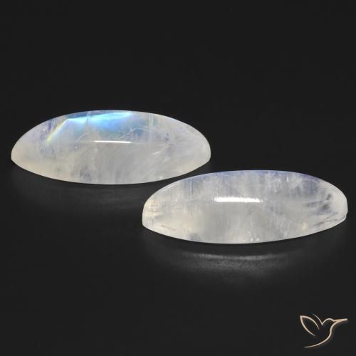 Shop natural 18.77ct Blanc bleuâtre Pierre de lune arc-en-ciel gems, Marquise, from États Unis at GemSelect. In stock, global shipping!