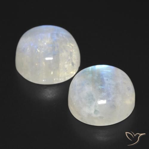 Shop natural 28.22ct Blanc bleuâtre Pierre de lune arc-en-ciel gems, Tour, from États Unis at GemSelect. In stock, global shipping!