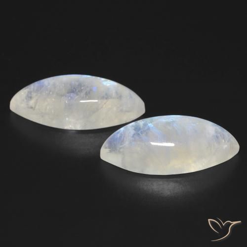 Shop natural 17.95ct Blanc bleuâtre Pierre de lune arc-en-ciel gems, Marquise, from États Unis at GemSelect. In stock, global shipping!