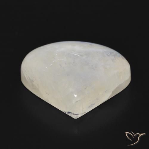 Pierre de lune arc-en-ciel Blanc bleuâtre naturelle En forme de poire, 16.52 ct, Translucide
