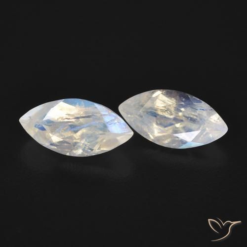 Shop natural 1.15ct Blanc bleuâtre Pierre de lune arc-en-ciel gems, Marquise, from États Unis at GemSelect. In stock, global shipping!