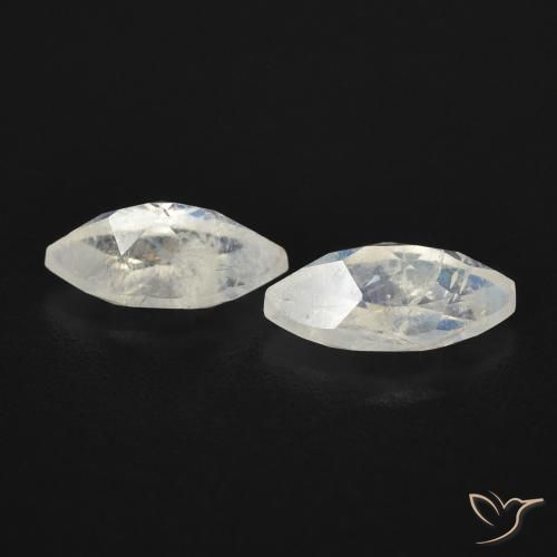 Shop natural 1.24ct Blanc bleuâtre Pierre de lune arc-en-ciel gems, Marquise, from États Unis at GemSelect. In stock, global shipping!
