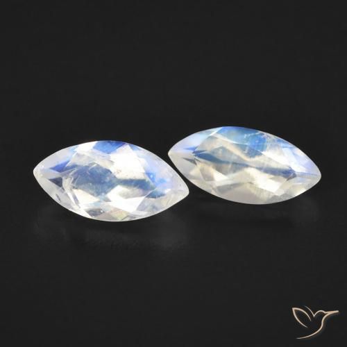 Shop natural 1.04ct Blanc bleuâtre Pierre de lune arc-en-ciel gems, Marquise, from États Unis at GemSelect. In stock, global shipping!