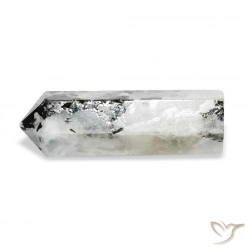 Pierre de lune arc-en-ciel Blanc avec noir naturelle Fantaisie, 27.92 ct, Opaque