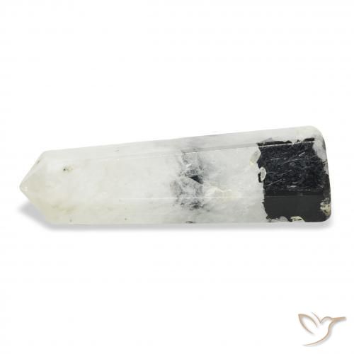 Pierre de lune arc-en-ciel Blanc avec noir naturelle Fantaisie, 41.20 ct, Opaque