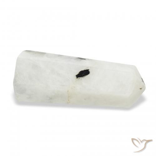 Pierre de lune arc-en-ciel Blanc avec noir naturelle Fantaisie, 31.09 ct, Opaque