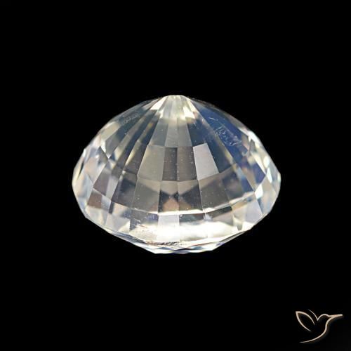 Pierre de lune arc-en-ciel Blanc multicolore naturelle ovale, 2.10 ct, VS