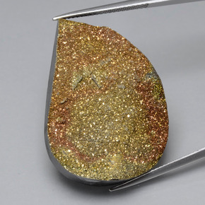 Pyrite arc-en-ciel Multicolore naturelle Forme fantaisie, 38.45 ct, Opaque
