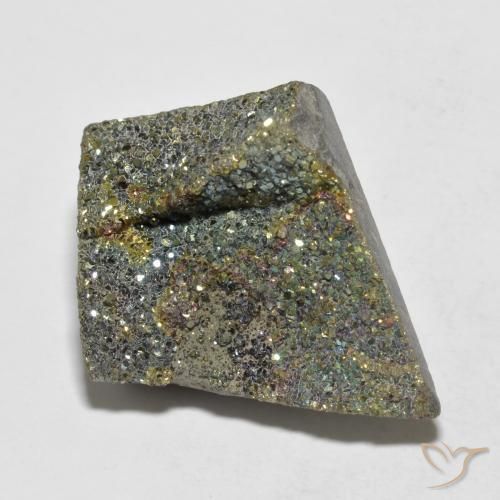 Pyrite arc-en-ciel Multicolore naturelle Fantaisie, 16.45 ct, Opaque