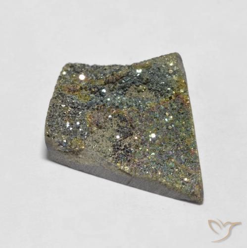 Pyrite arc-en-ciel Multicolore naturelle Fantaisie, 16.45 ct, Opaque