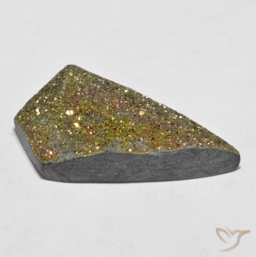 Pyrite arc-en-ciel Multicolore naturelle Fantaisie, 11.70 ct, Opaque