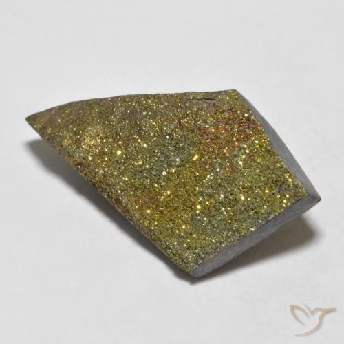 Pyrite arc-en-ciel Multicolore naturelle Fantaisie, 12.17 ct, Opaque