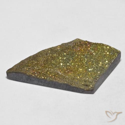 Pyrite arc-en-ciel Multicolore naturelle Fantaisie, 12.17 ct, Opaque