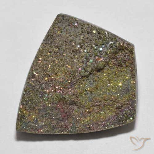 Pyrite arc-en-ciel Multicolore naturelle Fantaisie, 15.88 ct, Opaque