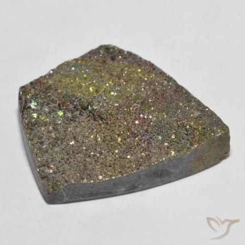 Pyrite arc-en-ciel Multicolore naturelle Fantaisie, 15.88 ct, Opaque