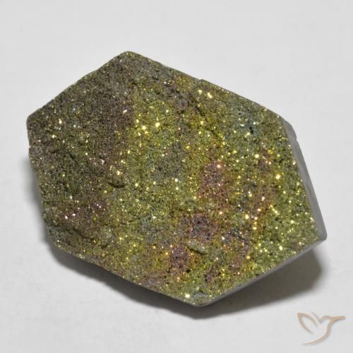 Pyrite arc-en-ciel Multicolore naturelle Fantaisie, 19.90 ct, Opaque