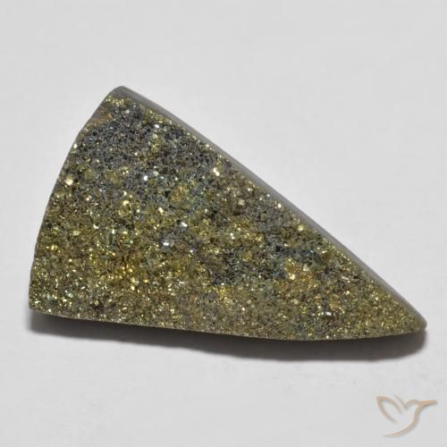 Pyrite arc-en-ciel Multicolore naturelle Trillion, 10.40 ct, Opaque