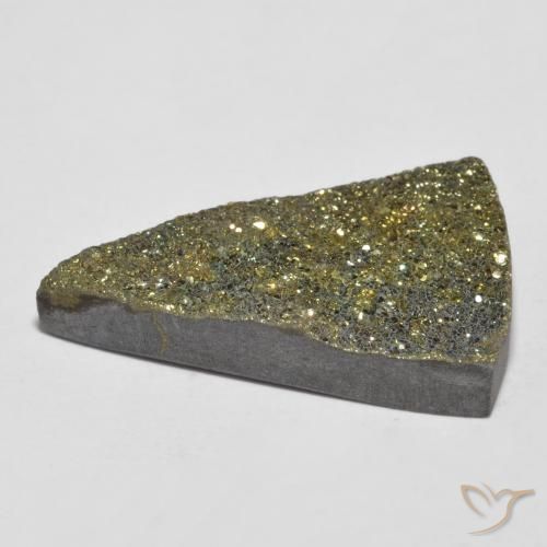Pyrite arc-en-ciel Multicolore naturelle Trillion, 10.40 ct, Opaque