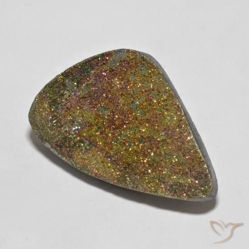 Pyrite arc-en-ciel Multicolore naturelle Fantaisie, 24.00 ct, Opaque
