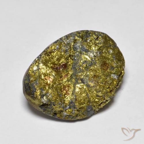 19.31ct Naturel Multicolore Pyrite arc-en-ciel, Fantaisie, Opaque