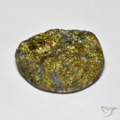 Pyrite arc-en-ciel Multicolore naturelle Fantaisie, 19.31 ct, Opaque