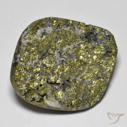 Pyrite arc-en-ciel Multicolore naturelle Fantaisie, 39.29 ct, Opaque