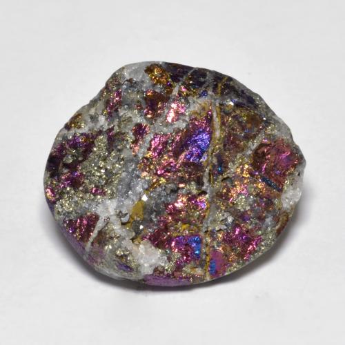 Pyrite arc-en-ciel Multicolore naturelle Forme fantaisie, 14.82 ct, Opaque