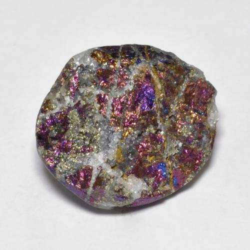 Pyrite arc-en-ciel Multicolore naturelle Forme fantaisie, 14.82 ct, Opaque