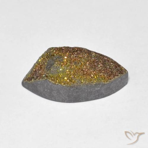 Pyrite arc-en-ciel Multicolore naturelle Marquise, 4.38 ct, Opaque