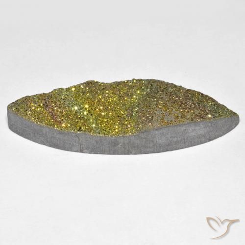 Pyrite arc-en-ciel Multicolore naturelle Marquise, 25.96 ct, Opaque