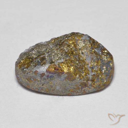 Pyrite arc-en-ciel Multicolore naturelle Fantaisie, 21.12 ct, Opaque