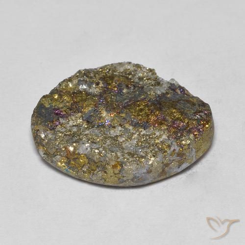 Pyrite arc-en-ciel Multicolore naturelle Fantaisie, 13.36 ct, Opaque