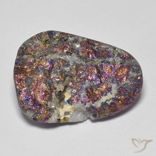 Pyrite arc-en-ciel Multicolore naturelle Forme fantaisie, 19.67 ct, Opaque