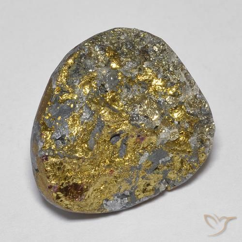 Pyrite arc-en-ciel Multicolore naturelle Fantaisie, 18.38 ct, Opaque